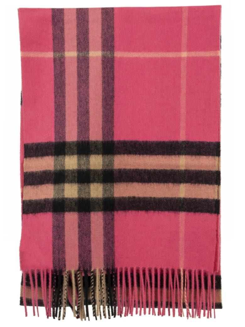 burberry pink plaid scarf