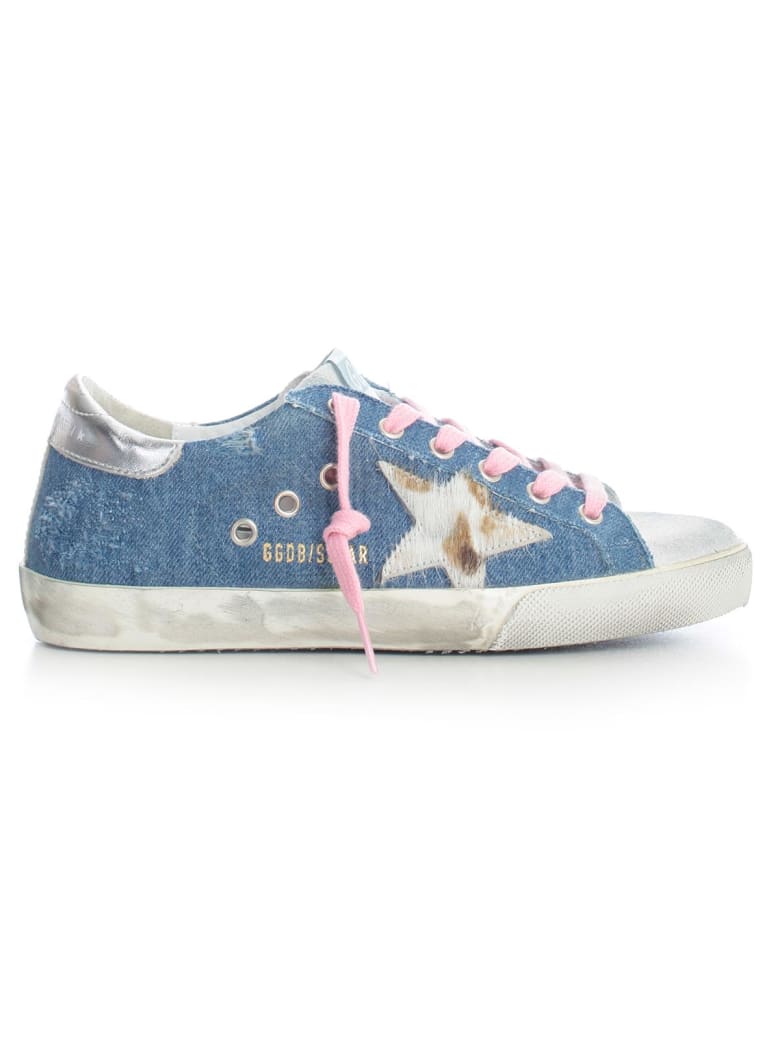 golden goose denim sneakers