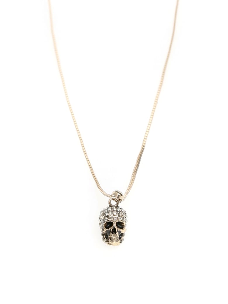 Alexander McQueen Pave Skull Necklace - Mix