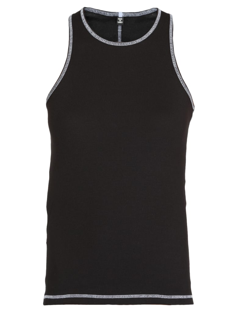 McQ Alexander McQueen Blend Cotton Tank Top - Darkest Black