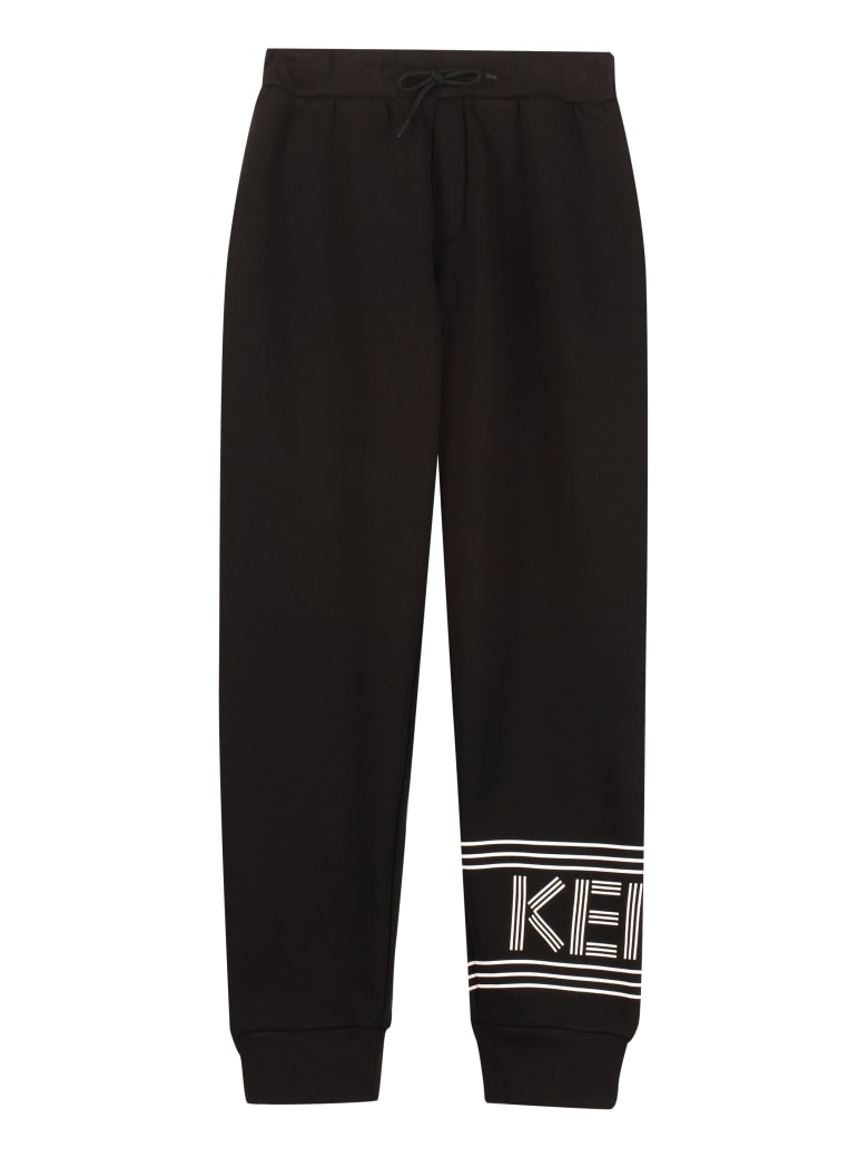Kenzo Kids Drawstring Waist Track Pants - black