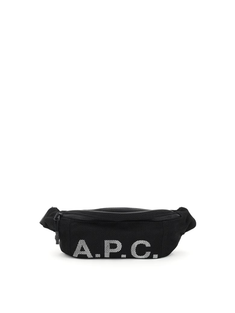 A.P.C. Belt Bag Rebound Logo - BLACK