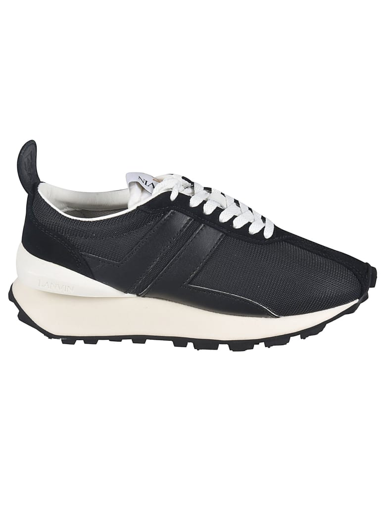 Lanvin Mesh Panel Sneakers - Black