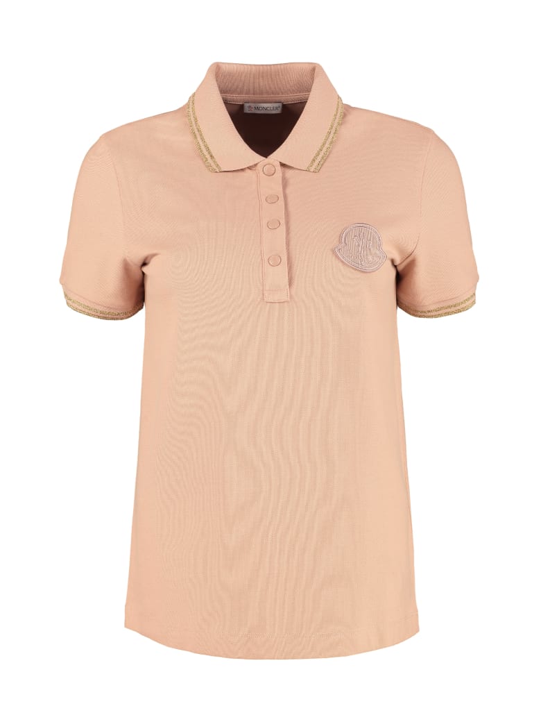 orange moncler polo