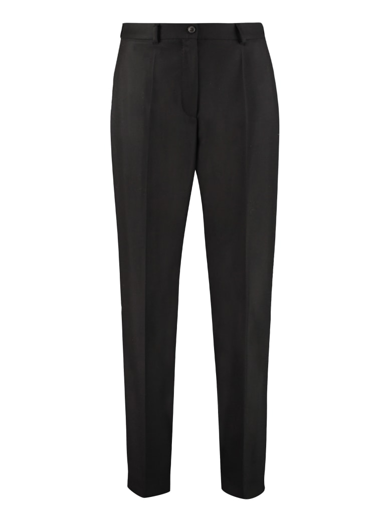 Agnona Wool Tailored Trousers - black