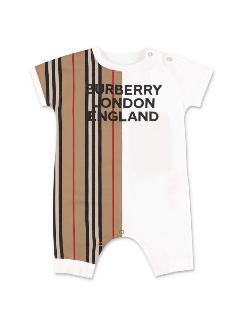 Burberry Jumpsuit - WHITE/BROWN