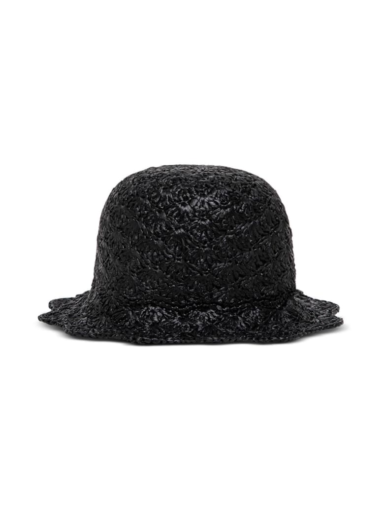 RED Valentino Braided Buket Hat - Black