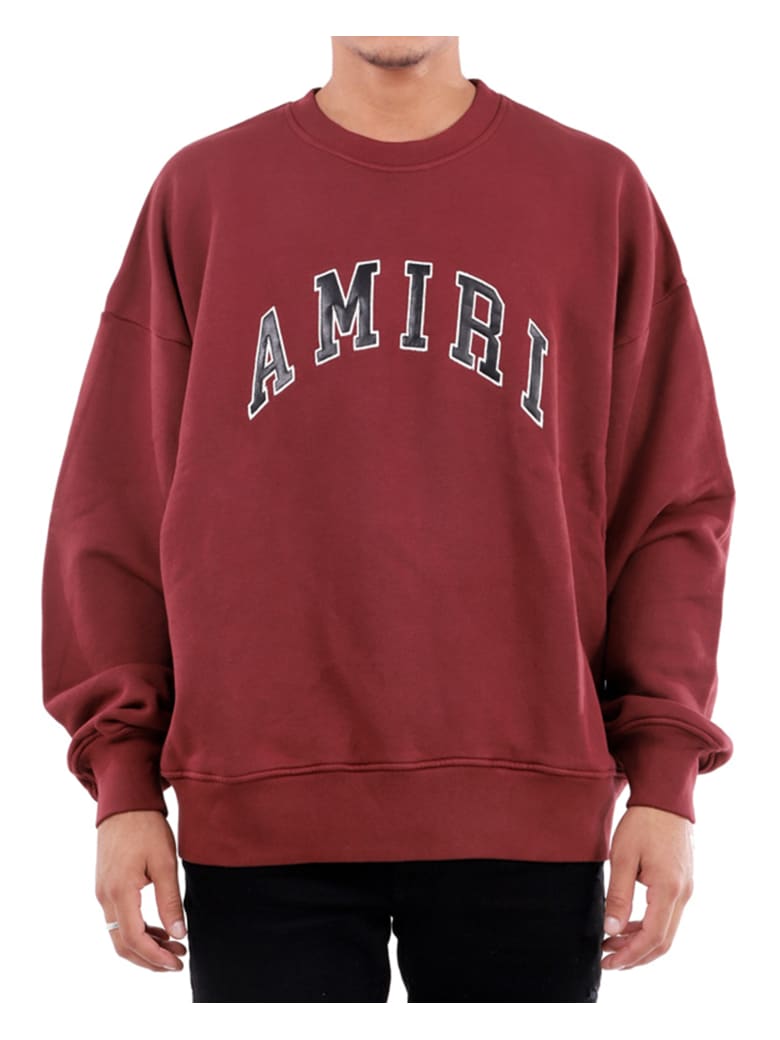 maroon college sweatshirt