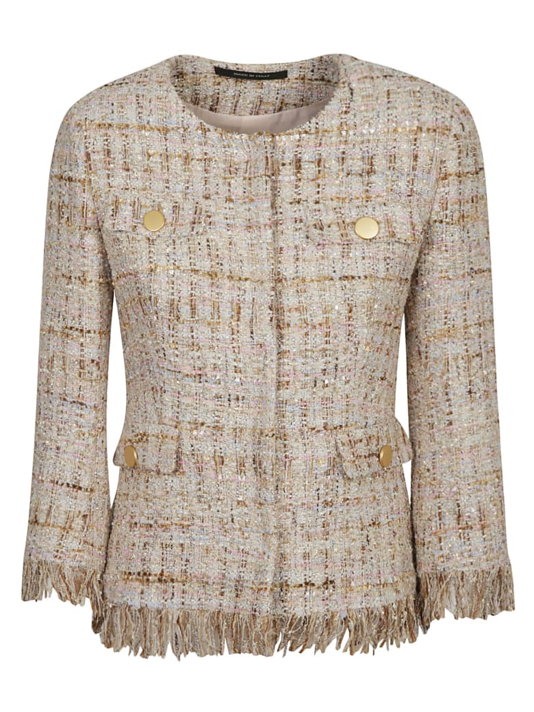 Tagliatore Classic Tweed Jacket - Beige