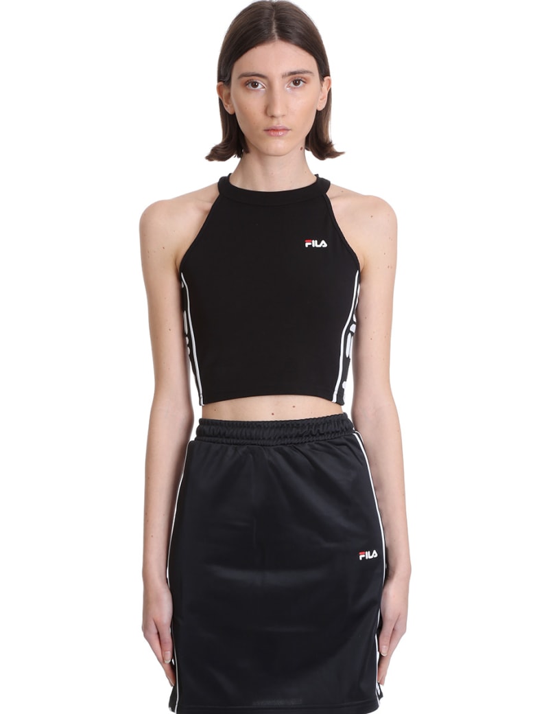 Fila Tama Topwear In Black Polyester - black