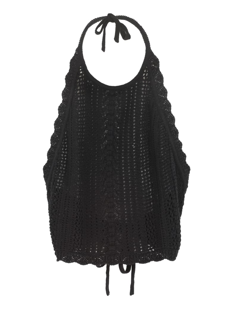 Pinko Bocce Knitted Top - black