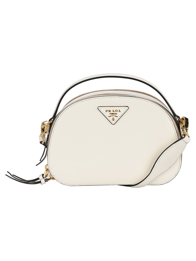 prada shoulder bag white