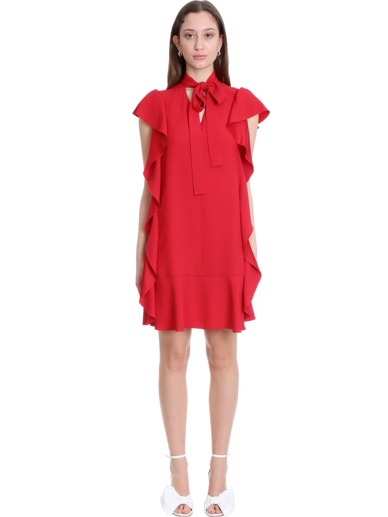 RED Valentino Dress In Red Viscose - red