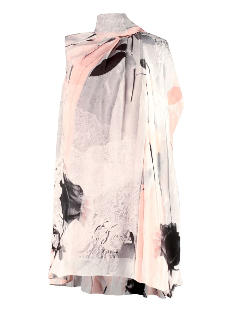 Alexander McQueen Printed Silk Dress - Multicolor