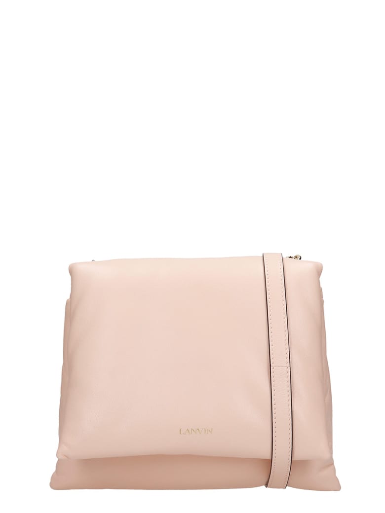 Lanvin Sugar Shoulder Bag In Rose-pink Leather - rose-pink