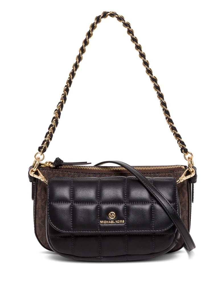 MICHAEL Michael Kors Jet Set Medium Shoulder Bag In Leather - Brown