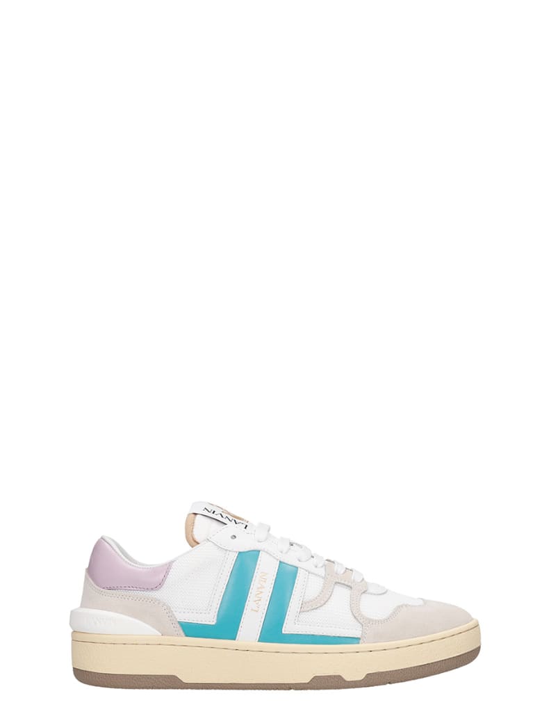 Lanvin Clay Sneakers In White Polyester - white