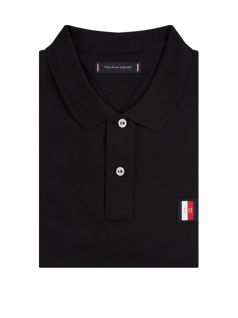 black polo tommy hilfiger