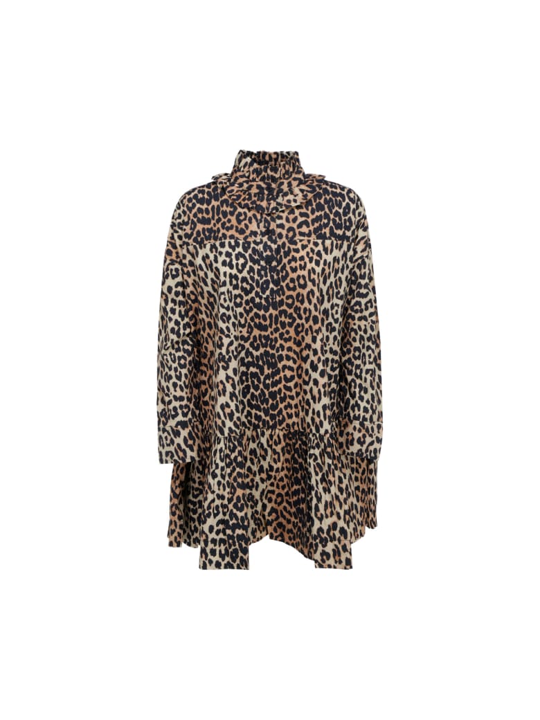 Ganni Dress - Marrone e Nero