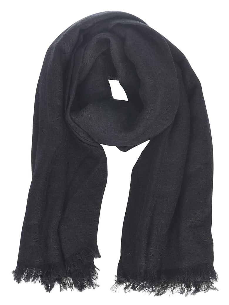 Destin Surl Frayed Scarf - Black