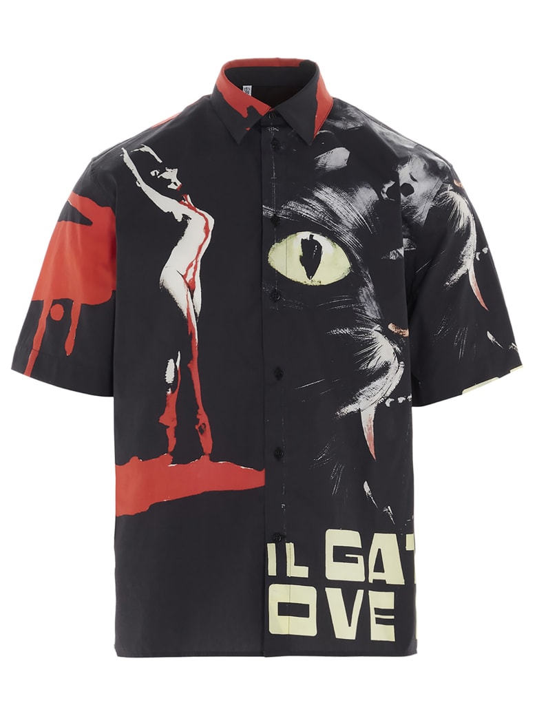 MSGM 'gatto A Nove Code' Shirt - Nero