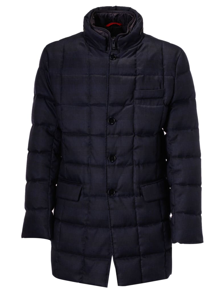 Fay Fay Padded Buttoned Coat - Blue - 11023609 | italist