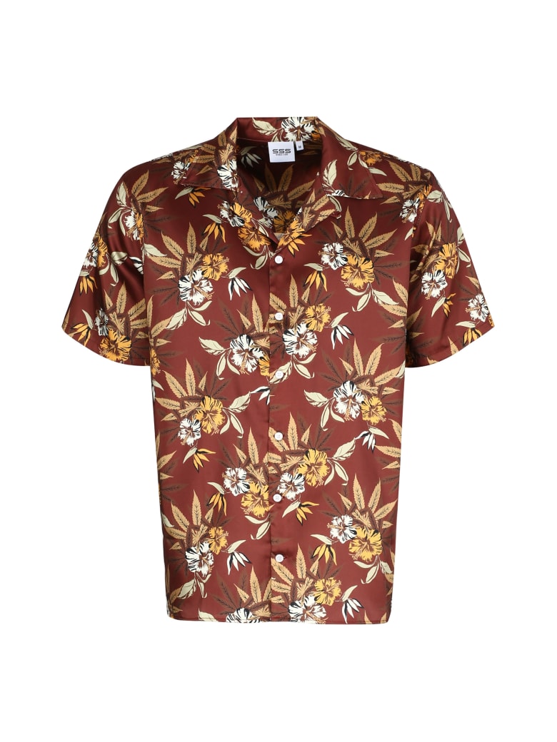SSS World Corp Printed Short Sleeve Shirt - Multicolor