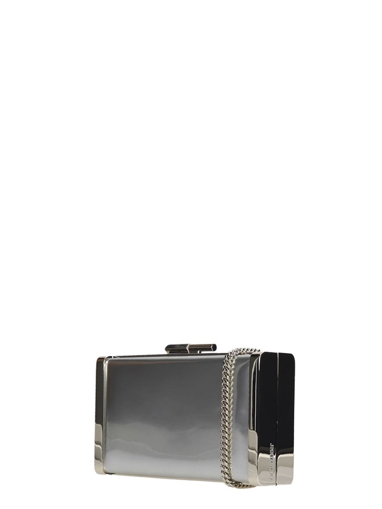 Jimmy Choo Jimmy Choo J-box Clutch In Silver Leather - silver ...