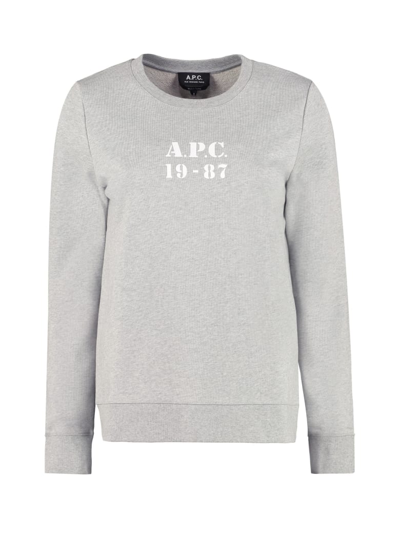 A.P.C. Melissa Cotton Sweatshirt - grey