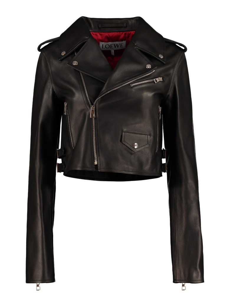 Loewe Calf Leather Jacket - black