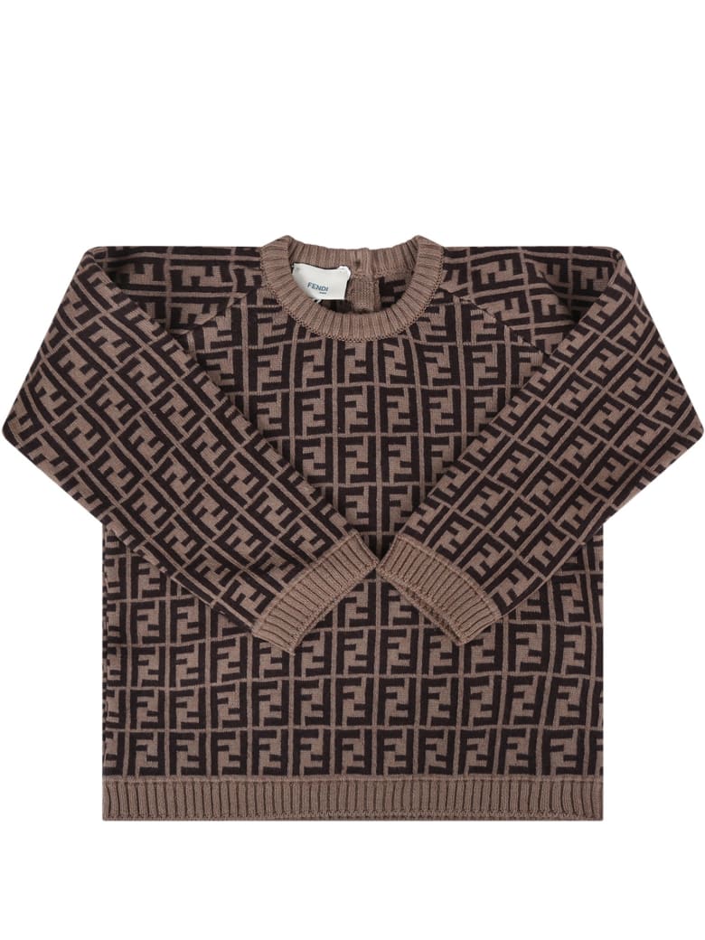fendi sweater brown
