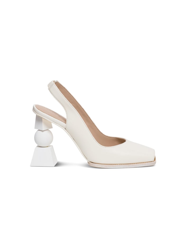 Jacquemus Leather Pumps Les Chausseres - White