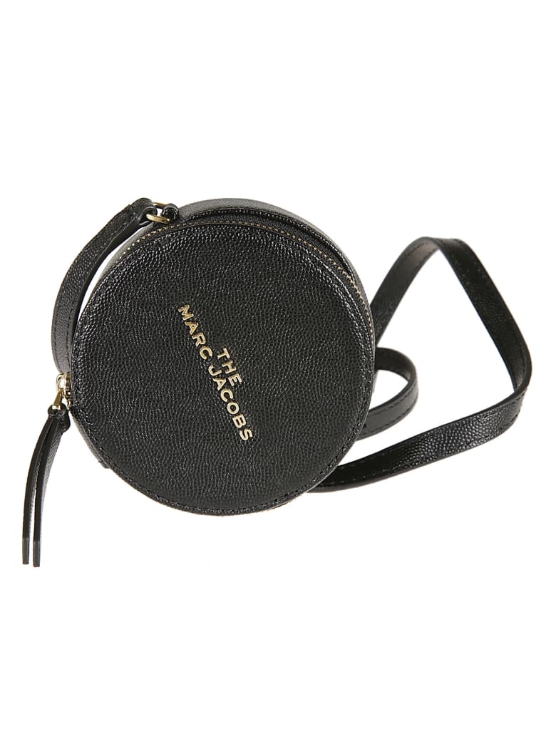 Marc Jacobs Logo Plaque Zip-around Shoulder Bag - Black