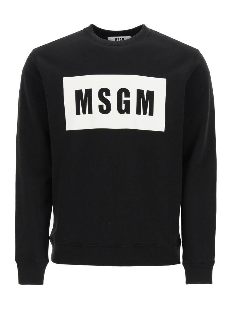 MSGM Logo Box Sweatshirt - Nero