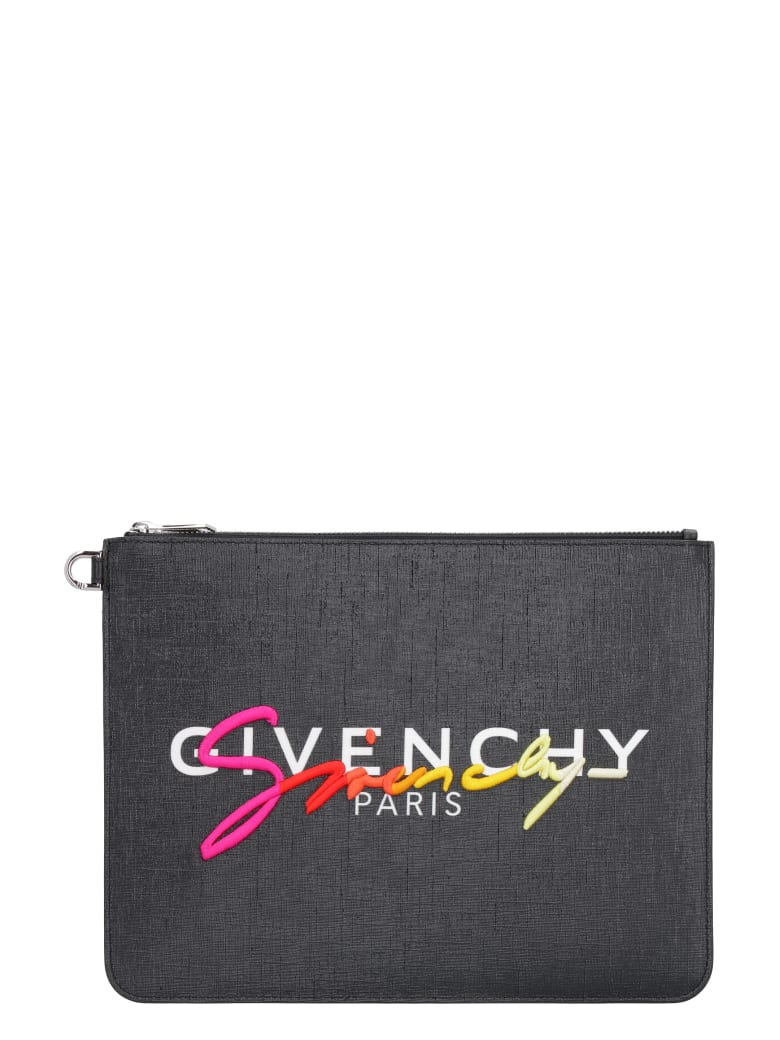 Givenchy Logo Detail Flat Pouch - black