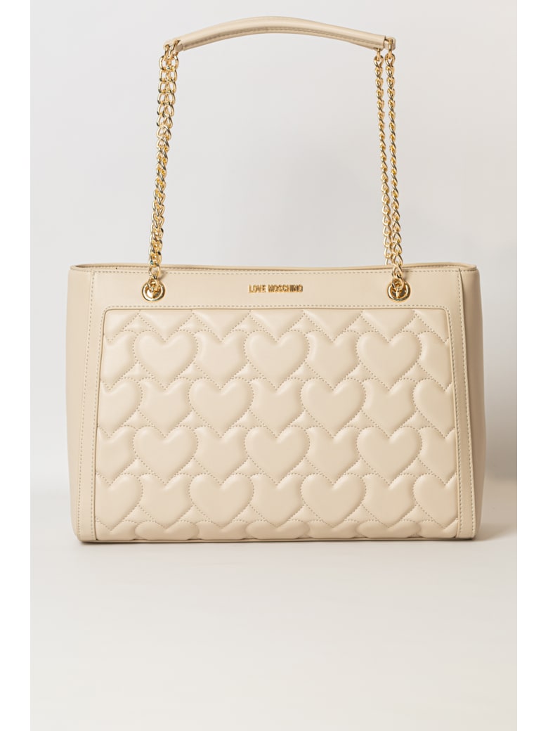 Love Moschino Tote - BEIGE