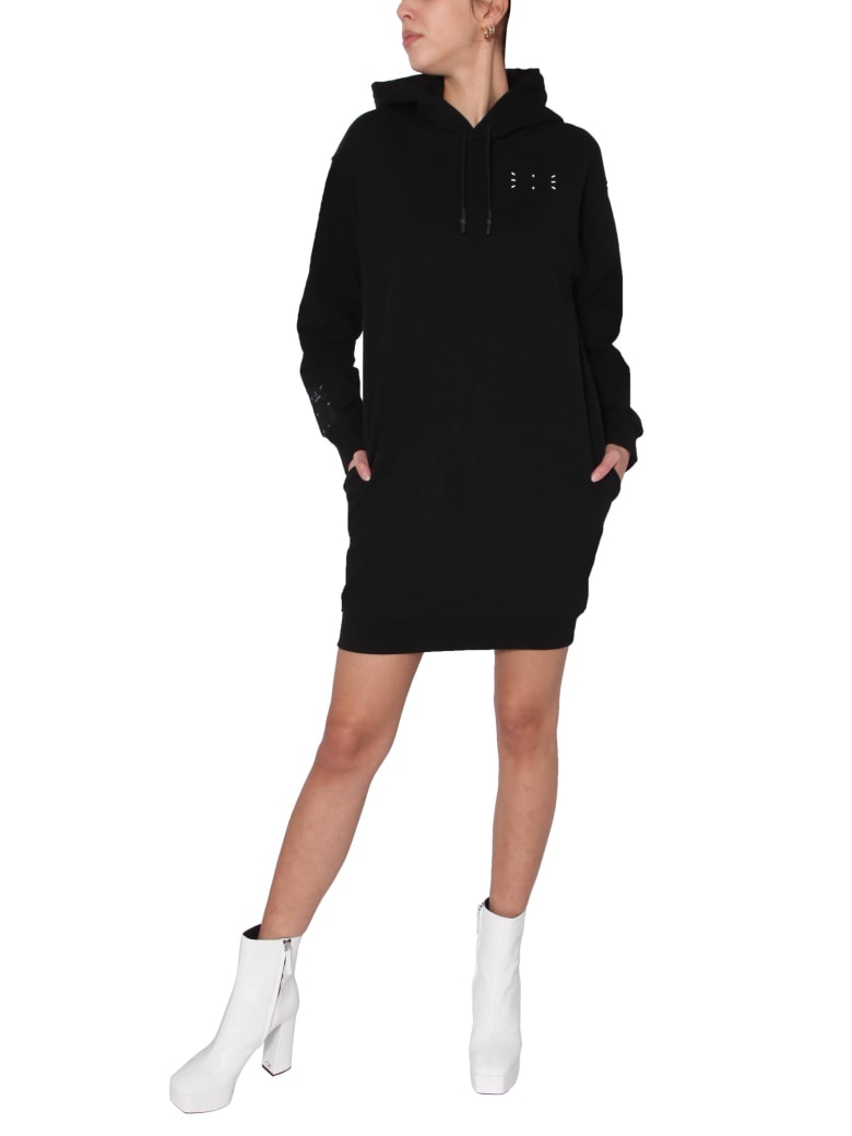 McQ Alexander McQueen Hooded Dress - NERO