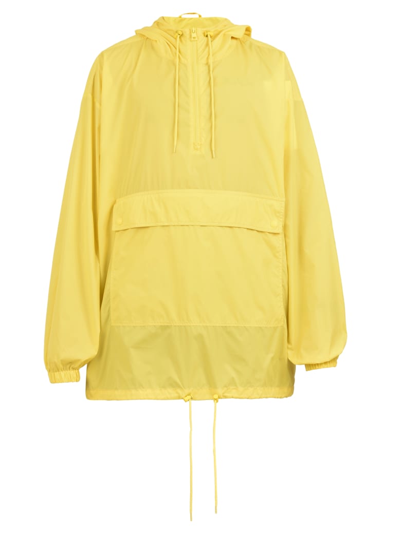 calvin klein yellow rain jacket