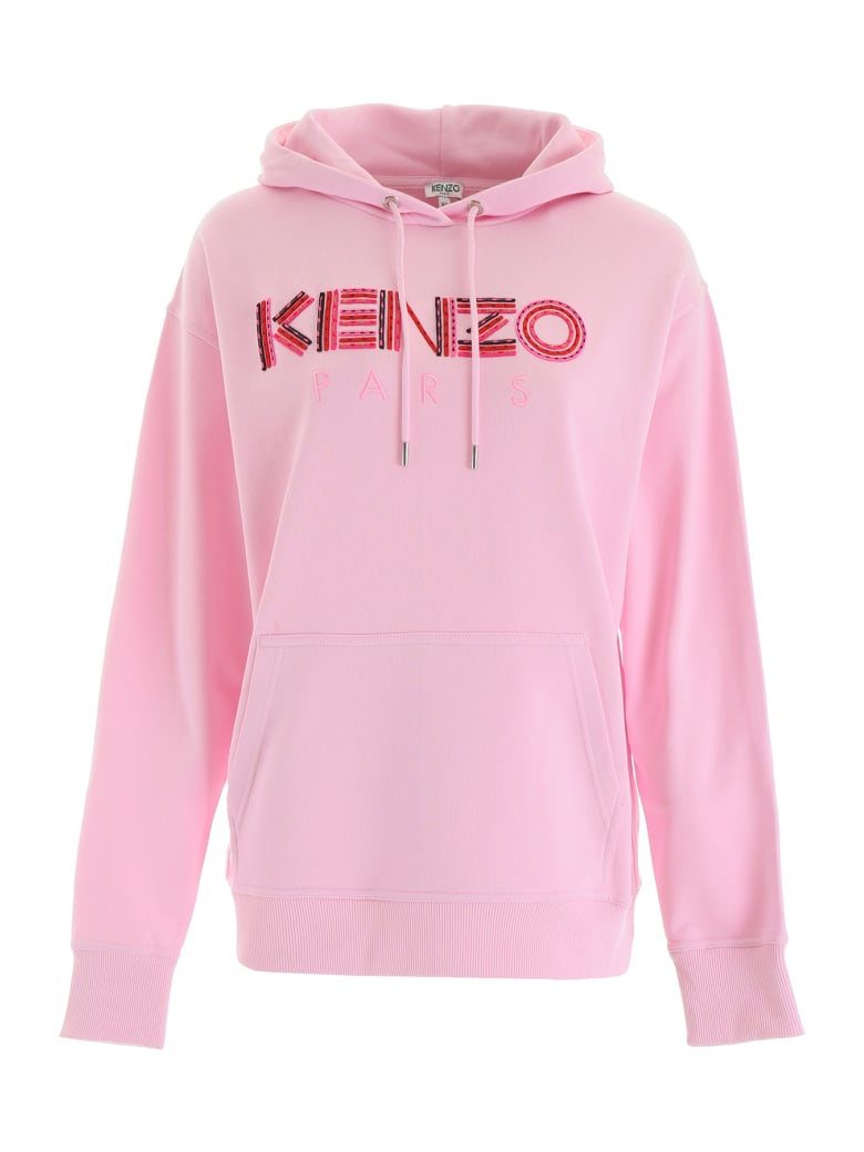 Kenzo Kenzo Logo Hoodie Rose Pastel Pink 11030247 Italist