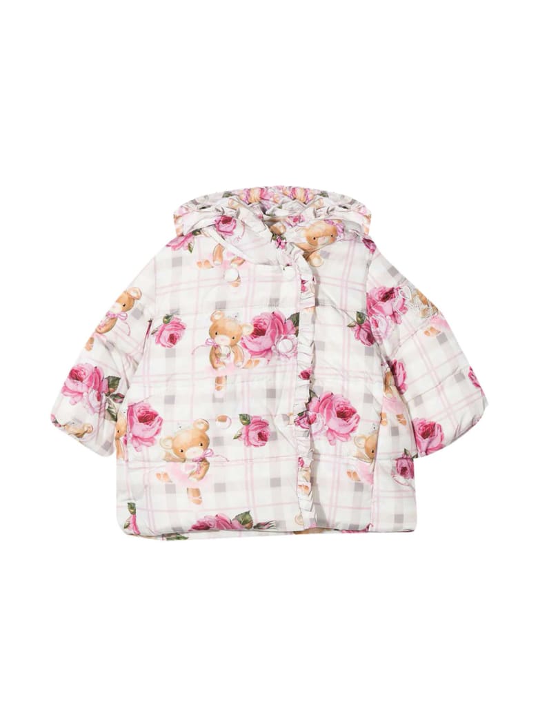 Monnalisa Floral Down Jacket Baby Monnalisa