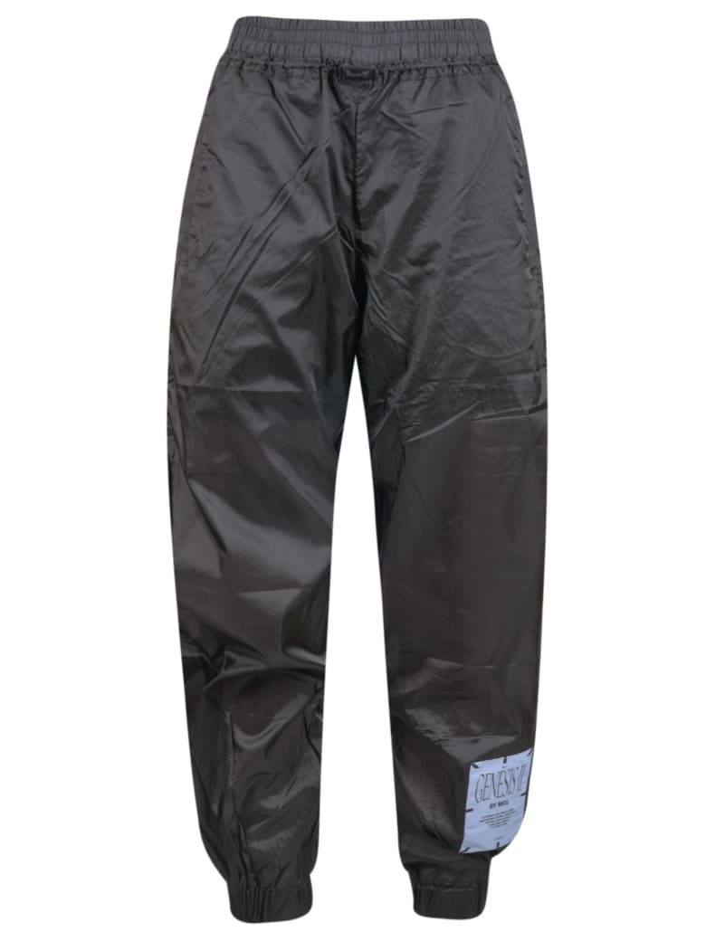 McQ Alexander McQueen Logo Patch Wide Fit Track Pants - Darkest Black
