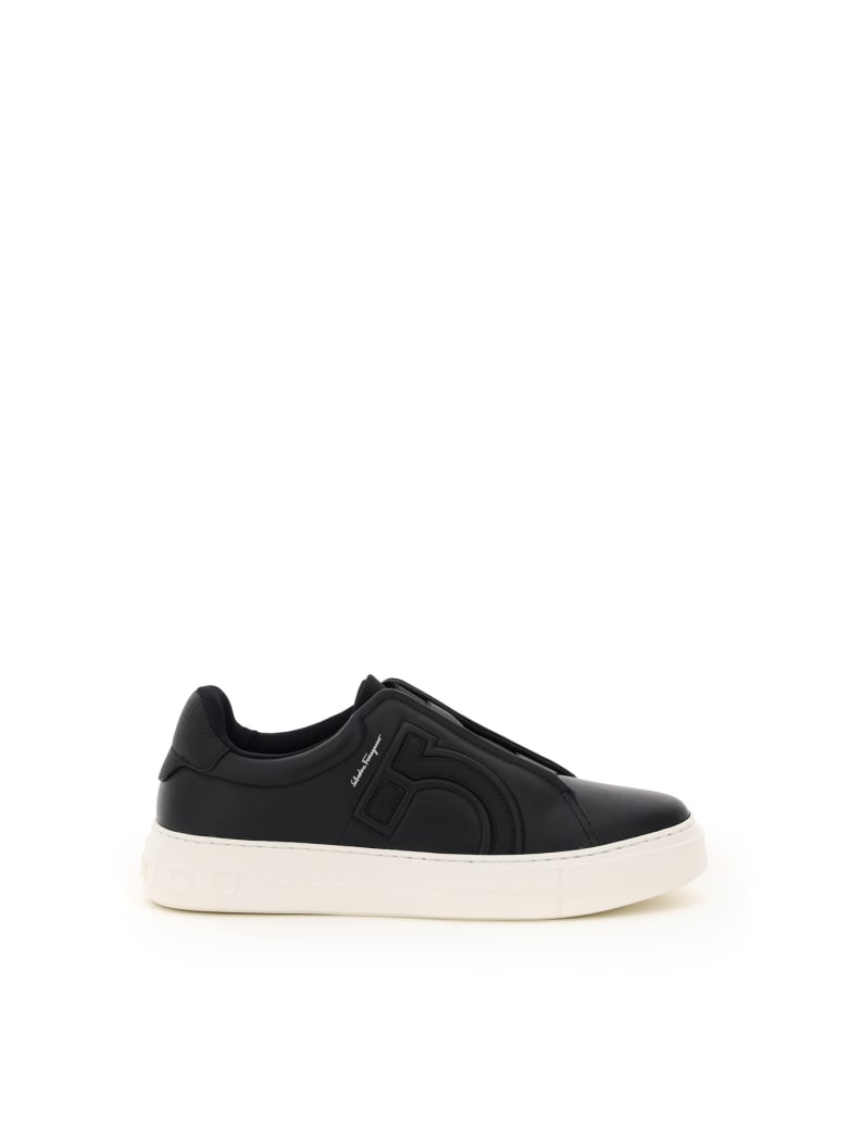 Salvatore Ferragamo Tasko Slip-on Sneakers - BLACK (Black)