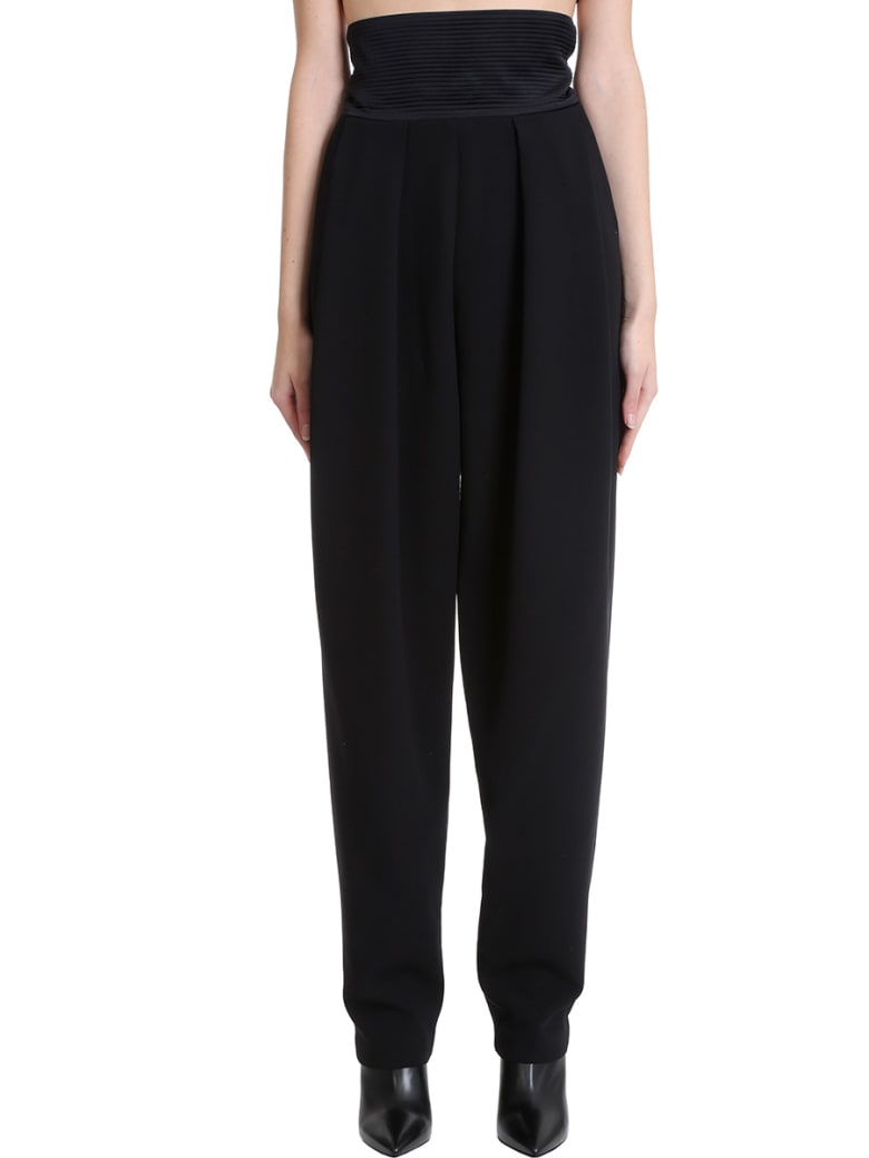 Magda Butrym Pants In Black Cotton - black