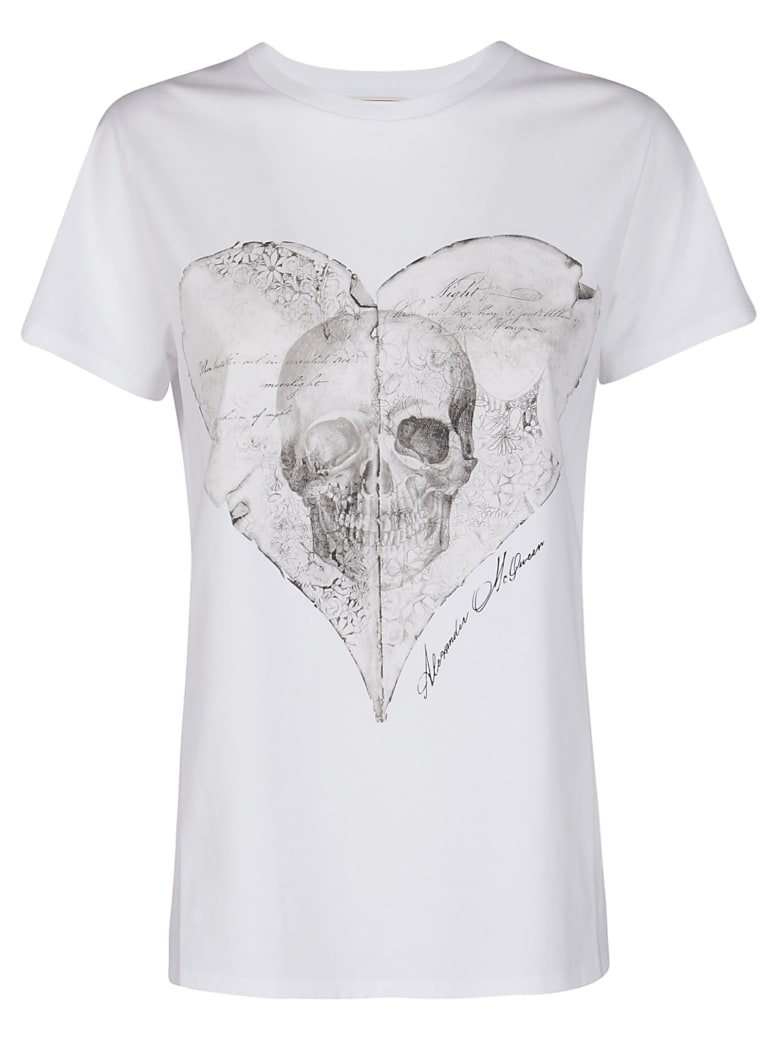 Alexander McQueen White Cotton T-shirt - White
