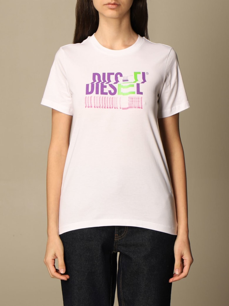 Diesel T-shirt Diesel Cotton T-shirt With Logo - White