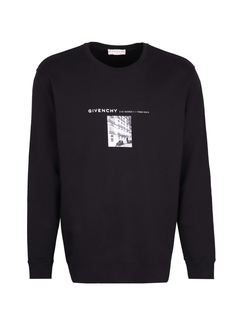 Givenchy Printed Cotton Sweatshirt - black