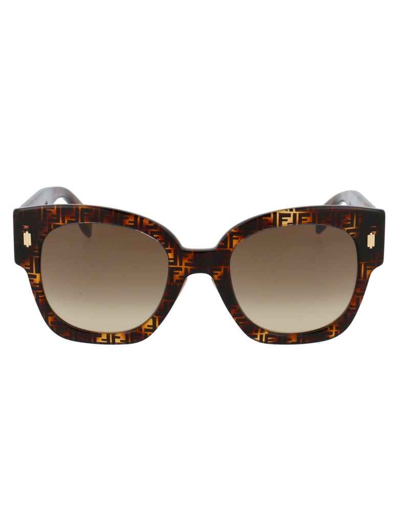 Fendi Ff 0458/g/s Sunglasses - 2VMHA HAVANA PATTERN