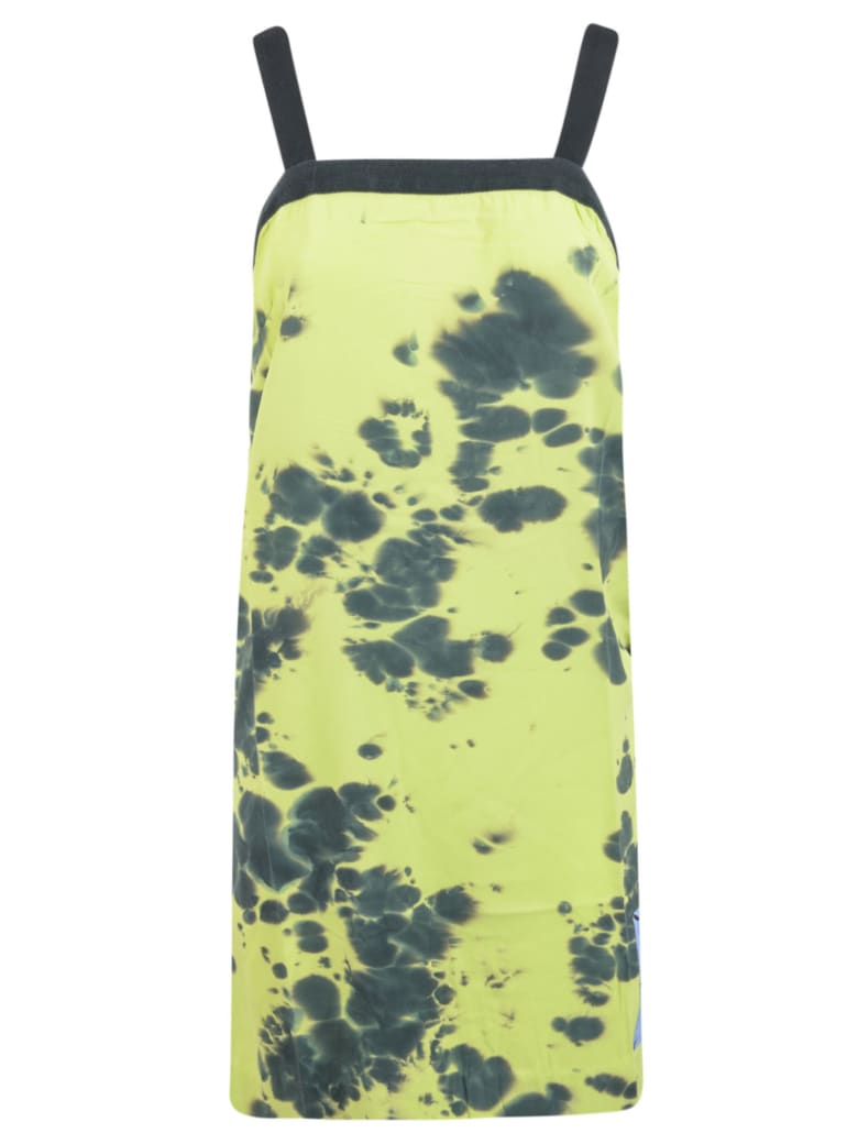 McQ Alexander McQueen Sleeveless Y-back Strap Dress - Black/Venom