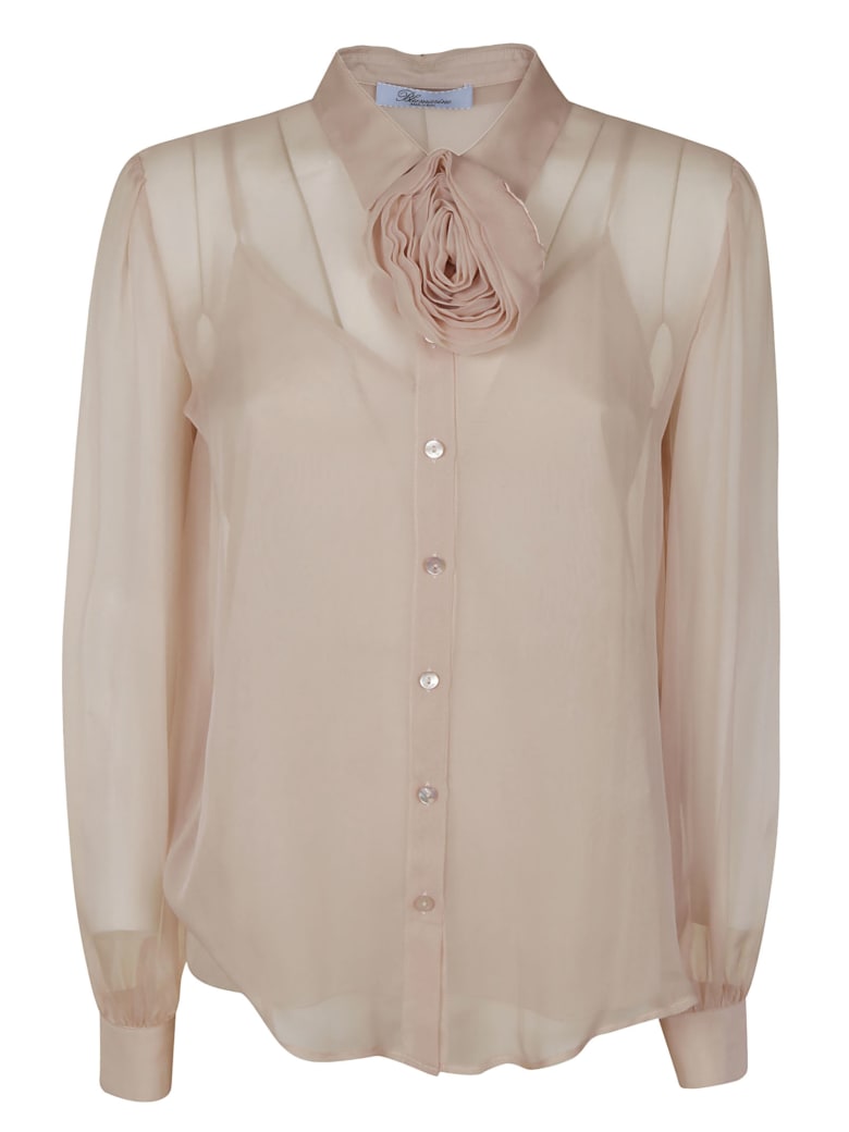 Blumarine Semi See-through Blouse - Powder