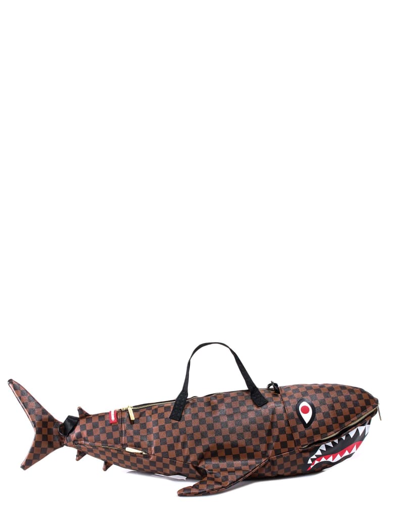 sprayground shark duffle